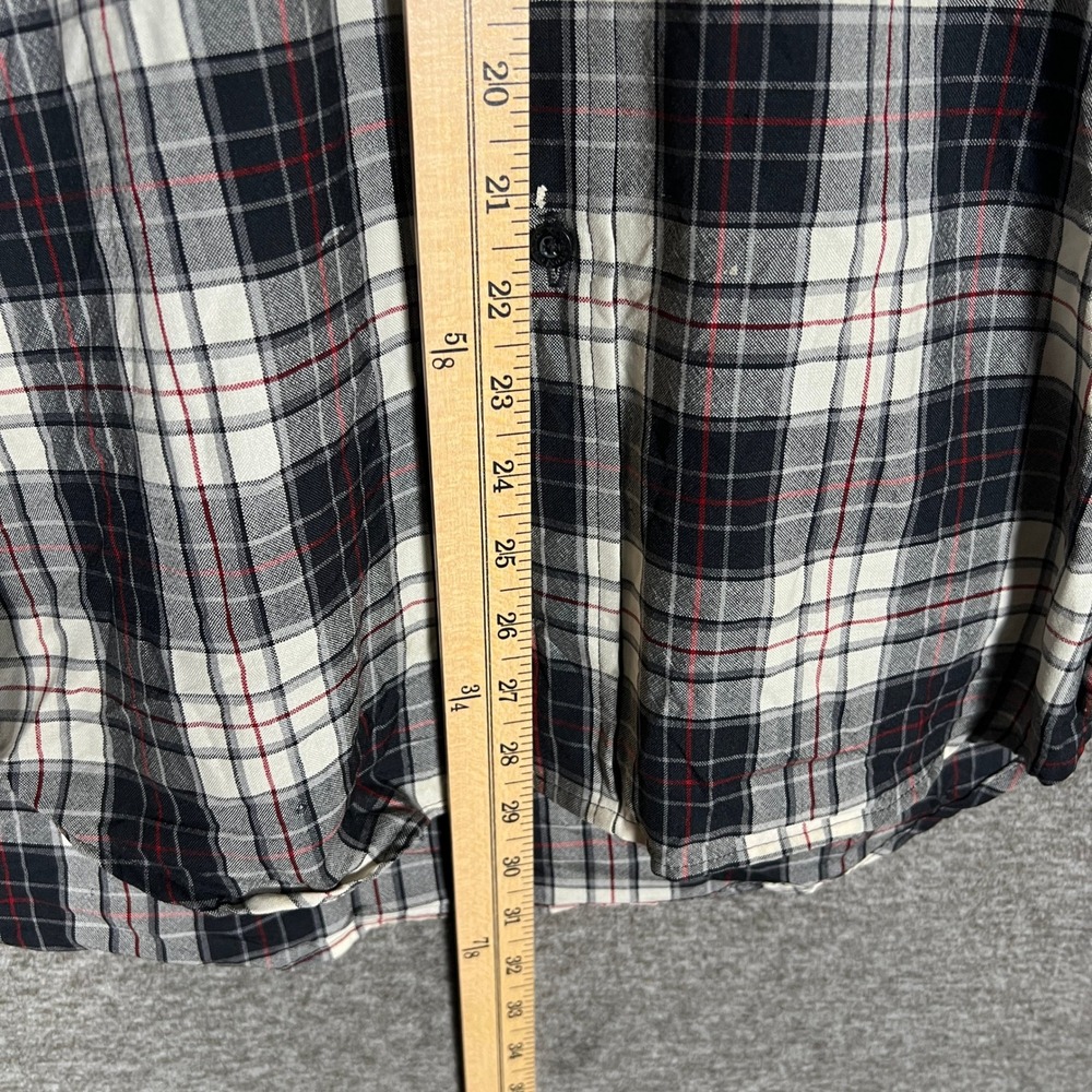 Sir Pendleton Mens Large Plaid Flannel Button Down Long Sleeve Shirt - Picture 9 of 13